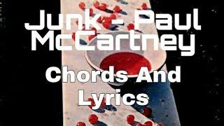 Junk - Paul McCartney ( Chords + Lyrics)