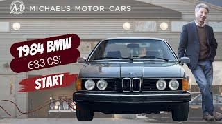 1984 BMW 633CSi 5-Speed- start