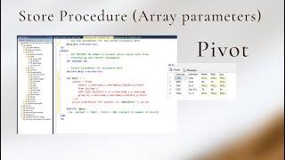 SQL Server  - Pivot with Array Parameters