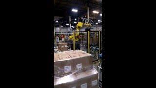 1 - Fully Integrated Case Handling, Robot Palletizing & In-Line Stretch Wrapping