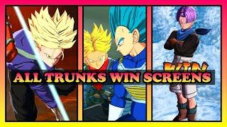 (Dragon Ball Legends) EVERY TRUNKS WIN SCREEN IN CHRONOLOGICAL ORDER - JANUARY 2023 [4K]