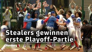 3:2 - Hamburg Stealers gewinnen erste Viertelfinal-Partie gegen Regensburg Legionäre