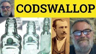 Codswallop Meaning - Codd's Wallop Explanation - Define Codswallop - British Slang -British English