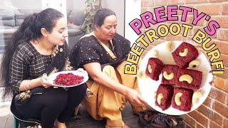 Preety's Beetroot Burfi | Easy Indian Sweet Recipe| New Year Special| Preety's Parvaar