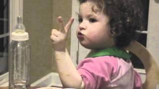 Jasmine - 2 years old - Singing rub-a-dub-dub