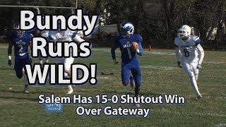 Salem 15 Gateway 0 | South Jersey Group 1 Semifinals | Jamael Bundy 80 yard TD Run