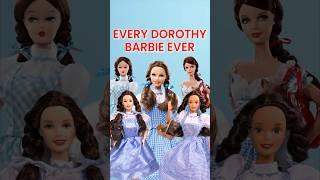 Every Single Dorothy Barbie Released By Mattel! #barbie #dorothy #wizardofoz #shorts