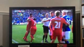 Liverpool vs Everton fight 2015/16