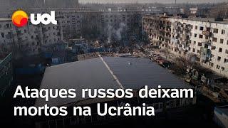 Ataques russos na Ucrânia deixam mortos e feridos em diversas regiões; veja vídeos