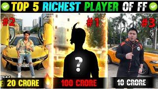 TOP 5 RICHEST PLAYERS OF FREE FIRE- Garena free fire