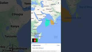 Chad Vs Afghanistan land area size comparison #shorts #landarea #country_comparison