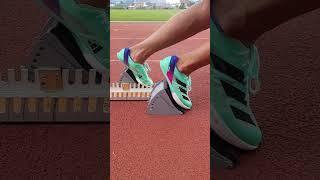 Sprinting 100m Adidas Adizero Prime SP2 Super Spike Shoe #adidas #sports #motivation #adidasrunning