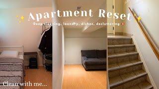APARTMENT RESET: Silent Vlog, Clean with me, Laundry, Living alone in Canada…