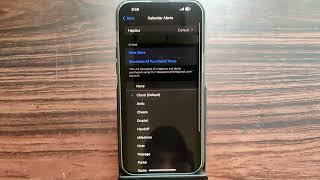 how to turn off calendar alerts tone on iPhone 15 Pro Max