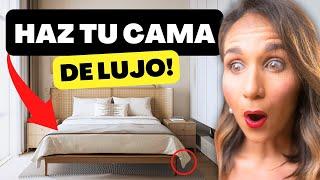 COMO HACER LA CAMA ELEGANTE EN SEGUNDOS! Decoración de Cama Paso a Paso | 4 Estilos Fáciles