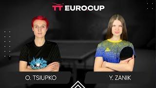 10:45 Oleksandra Tsiupko - Yulianna Zanik 01.09.2024 TT Euro.Cup Women Ukraine Star. TABLE 3