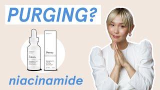 why the ordinary niacinamide 10% + zinc 1% is causing purging and breakouts 