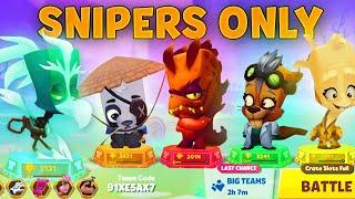 SNIPER ONLY SQUAD IS SUPER OP IN ZOOBA!