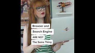 Browser and Search Engine ARE NOT The Same Thing  #shorts