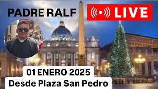 01 DE ENERO |  PLAZA SAN PEDRO( Full de peregrinos y turistas)