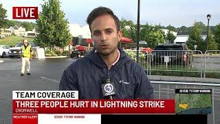 Tornado warning issued for parts of CT, Multiple injured by lighting at Travelers Championship