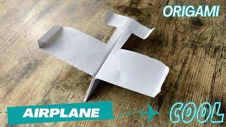 PAPER PLANE EASY ORIGAMI TUTORIAL | AIRPLANE ORIGAMI FOLDING CRAFT | DIY COOL AIRPLANE ORIGAMI ART