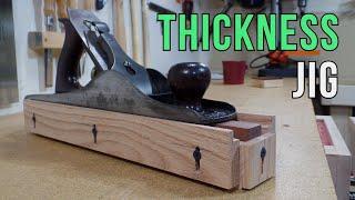 How to Make a Hand Plane Thicknessing Jig for Planning Small Stock | Woodworking How To