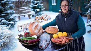 Village Cooking: Bread and Fish in a Wood Oven 