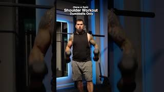 Boulder Shoulder workout at Home or Gym | Dumbbells only #shorts  #shoulderworkout  #dumbbellworkout