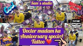 DOCTOR MADAM KA ANNIVERSARY SPECIAL TATTOO ️ |VLOG|TATTOO|DEHRADUN| #vlog #tattoo #trending