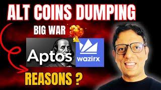 Alt coins crashing hard | WazirX Update | APT UPDATE and BITCOIN ANALYSIS IN HINDI