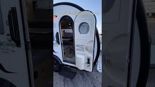 Is this teardrop trailer aesthetically pleasing or what?! 2023 NuCamp Tab 320 #shorts #rv