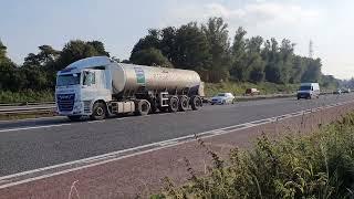Trucking on the M1 Northern Ireland 08-09-2023.