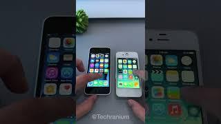 iPhone 4 vs 5C Comparison #shorts