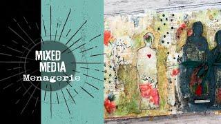 Mixed Media Menagerie Challenge - February 2021 - Nicole Watson Art