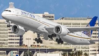  300 AIRCRAFT TAKEOFFS & LANDINGS in 3 HOURS LOS ANGELES LAX Airport Plane Spotting Identification