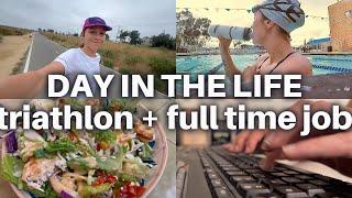 ironman 70.3 training and what i eat in a day - triathlete & working full-time