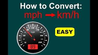 How to Convert mph to km/h (mph to kph) [EASY]