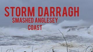  Storm Darragh hits Anglesey Coast  | UK STORM | Dangerous storm