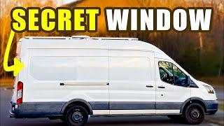 How to Hide a Huge Van Window - STEALTH VANLIFE