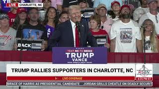 FULL SPEECH: President Trump Holds a Rally in Charlotte, North Carolina - 7/24/24