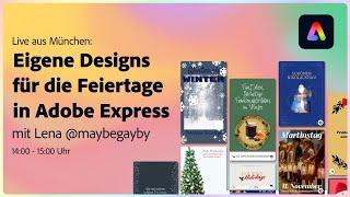 Eigene Designs für die Feiertage in Adobe Express | Adobe DE