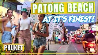 Crazy Night Walk through Patong Beach Phuket in March 2024!