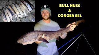 BULLHUSS & CONGER EELS - Shore Fishing from High Cliffs