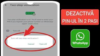 Cum să eliminați verificarea în doi pași în WhatsApp (2024)