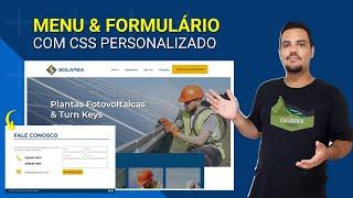 Menu e Formulário com CSS Personalizado | Aula de CSS com Marcos Bertoleti