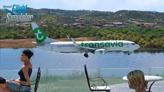 MSFS | PMDG 737 | RNAV Approach into scenic Corfu