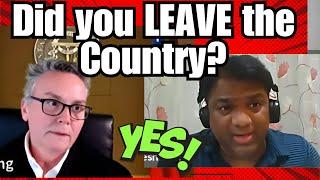 Judge Manning Is FURIOUS With MAN Leaving The COUNTRY! TPO HEARING!