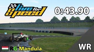 RG^Mandula: 0:43.90 on RO9 / FBM | Live for Speed World Records Ep. 14