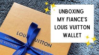 UNBOXING MY FIANCE'S LOUIS VUITTON SLENDER WALLET | Michelle Orgeta